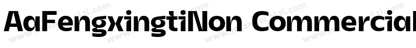 AaFengxingtiNon CommercialUse字体转换